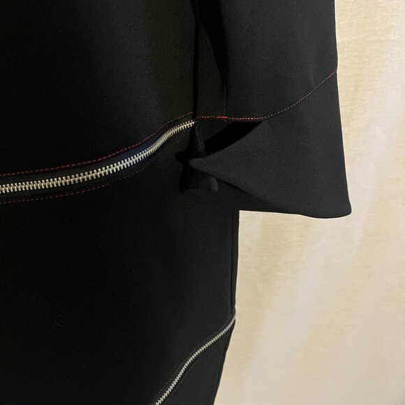 NWT - Samuel Dong Women's Black Long Sleeve Knee Length Dress Size M - Picture 2 of 5